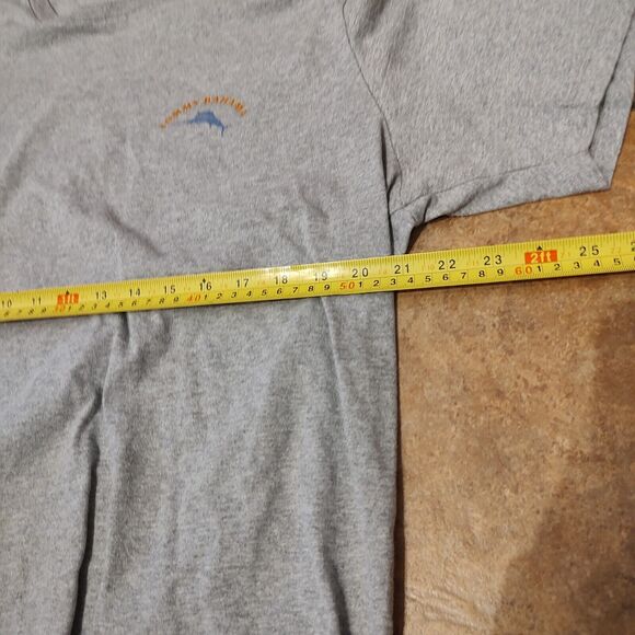 Tommy Bahama Rum Size Fits All T-shirt Men's Gray Short Sleeve Cotton Sz XL - Picture 6 of 7